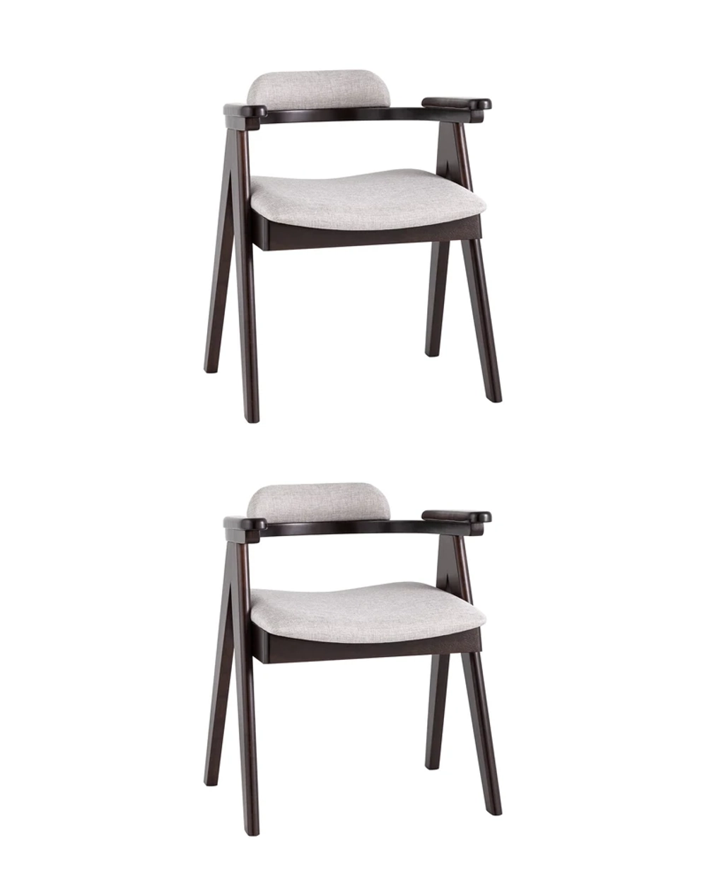 Комплект стульев (2шт) Stool Group OLAV MH32015 BZ-10 LIGHT GREY KOROB2