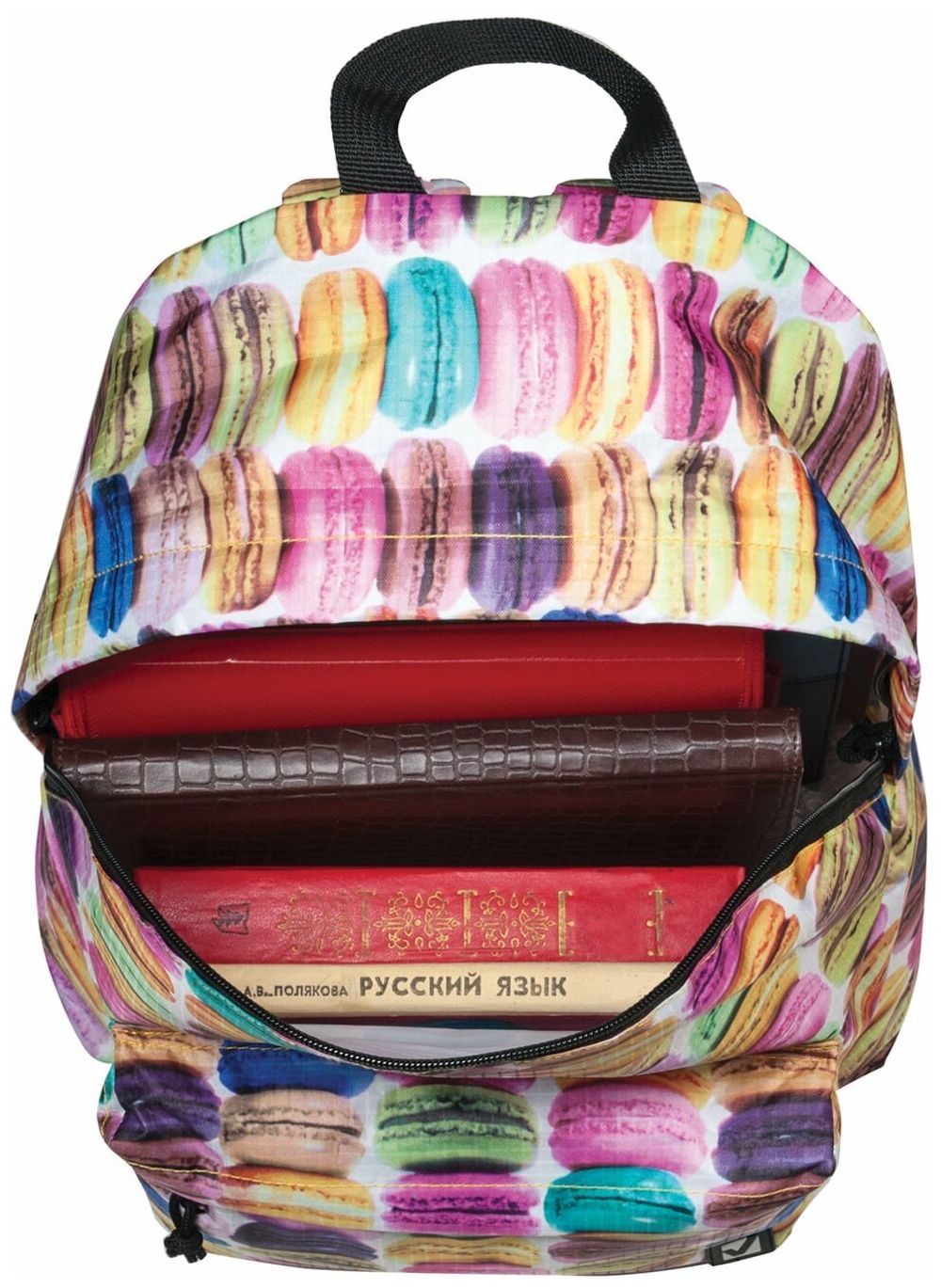 Рюкзак BRAUBERG, универсальный, сити-формат, разноцветный, Сладости, 20 литров, 41х32х14 см, 225370