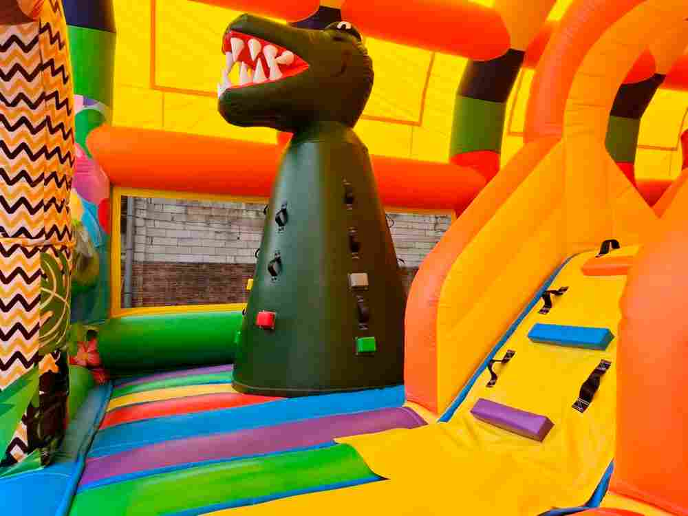 Коммерческий надувной батут с крышей «Страна Сафария 2» 10*8*6 м