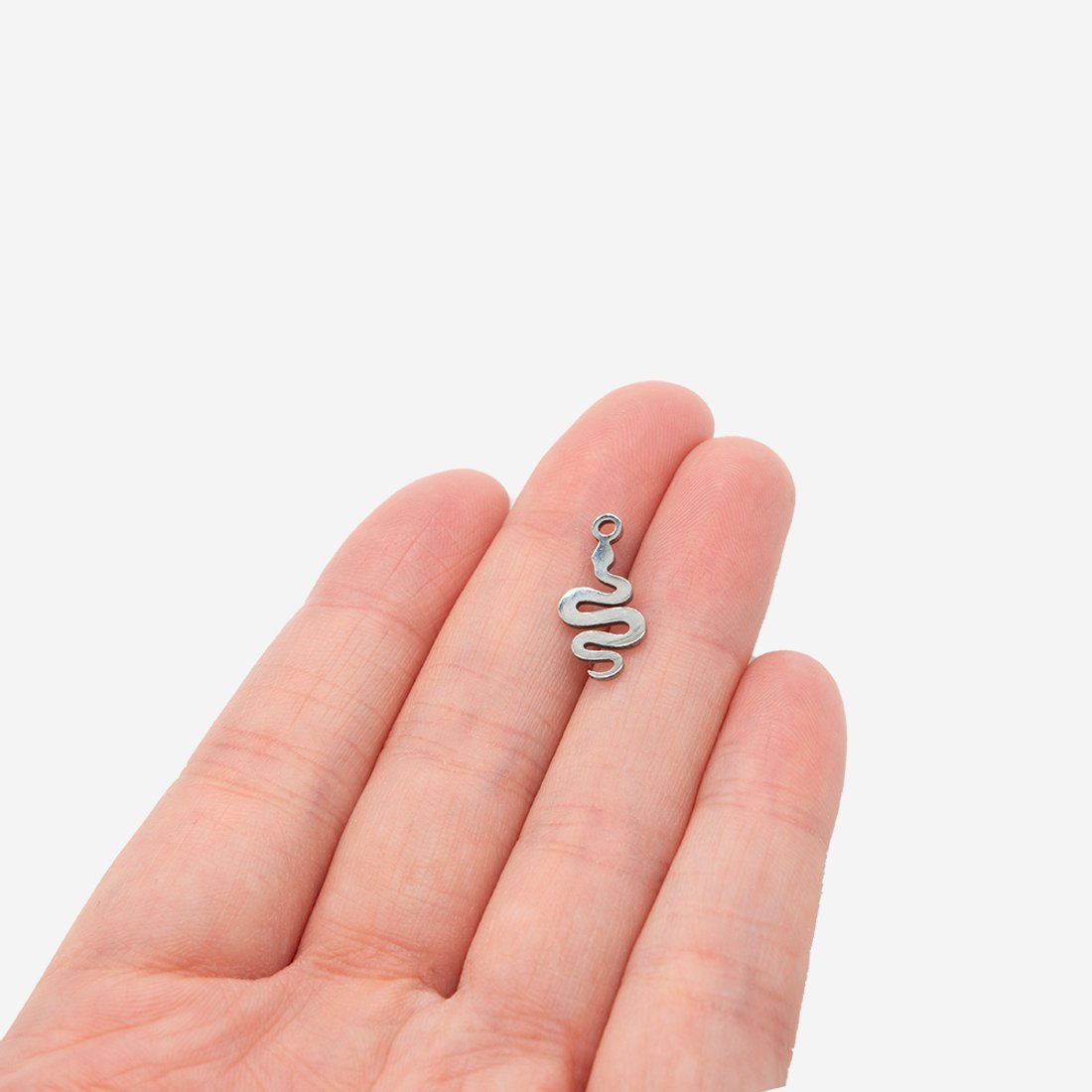 Подвеска "Змейка" 17,2*8,5мм, сталь без покрытия