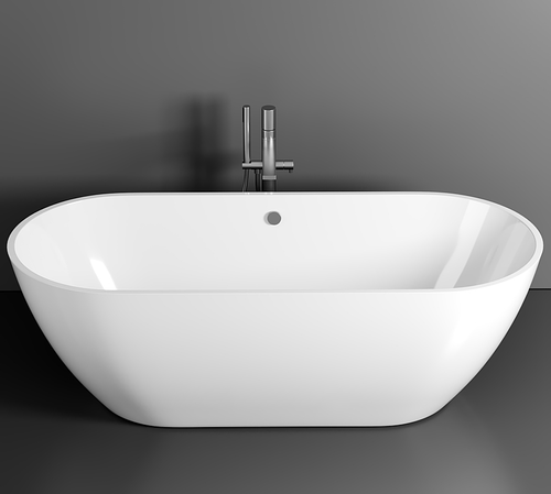 Ванна из литьевого мрамора Эстет Майами 168х78.5 белая, ФР-00003615