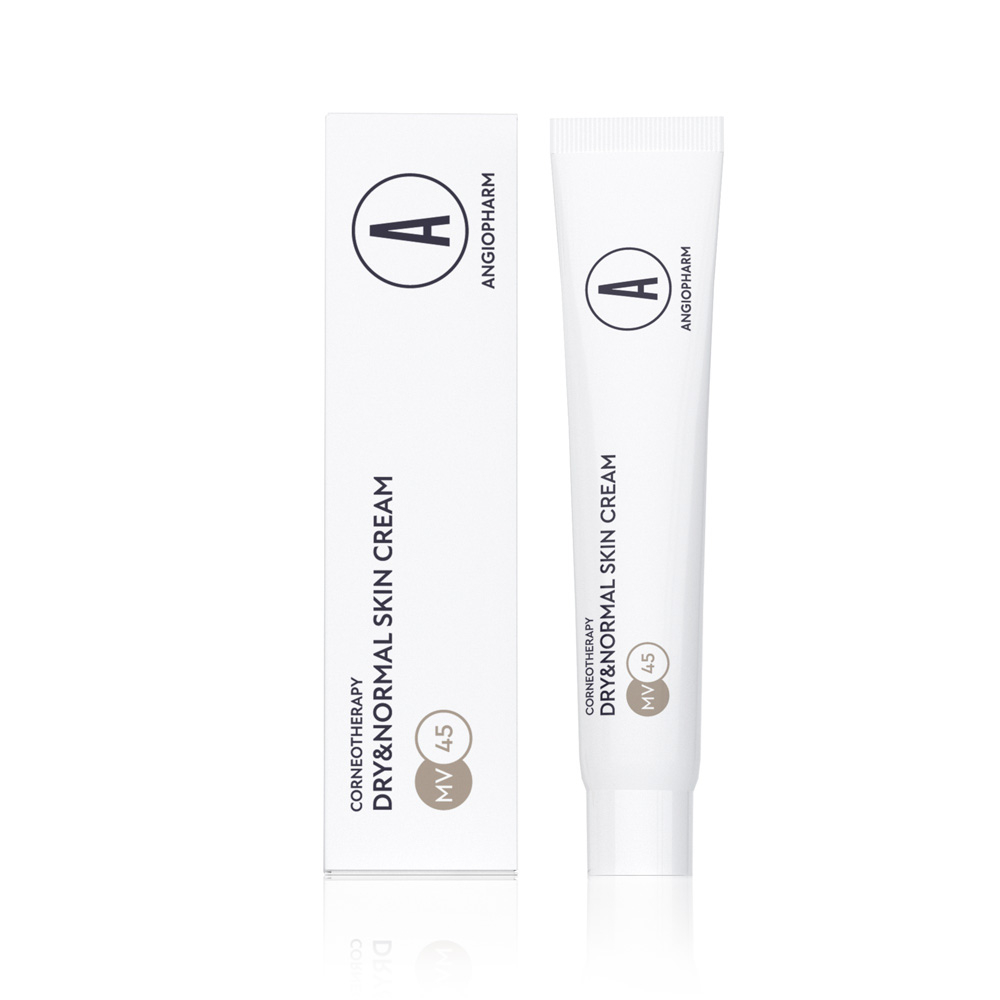 Крем для сухой и нормальной кожи лица Ангиофарм