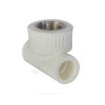 Тройник PP-R комбинированный белый Дн 20х3/4" ВР ZFPCL