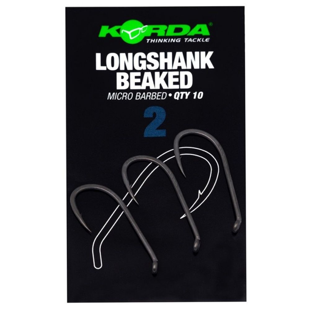 KORDA Крючок Longshank Beaked №2 с бородкой