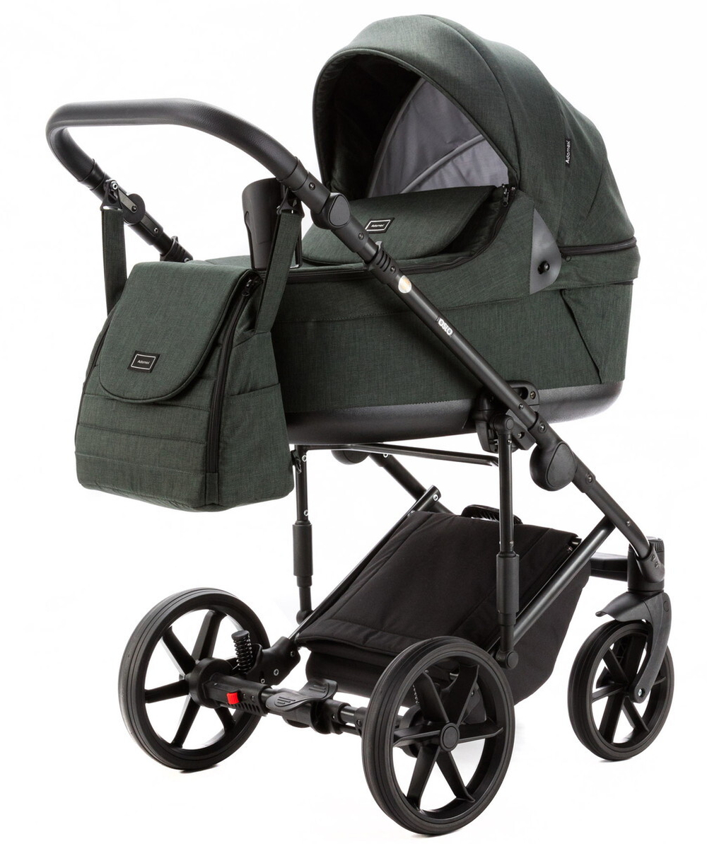 Детская коляска Adamex Locco Light 2 в 1 LL-TK105 TIP (ТЕМНО-ЗЕЛЕНЫЙ)