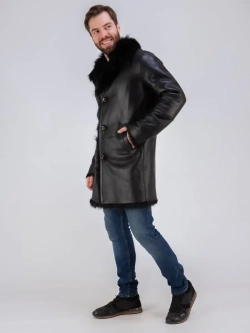 Дубленка натуральная зимняя с мехом тоскана