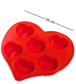 BK-156 Силиконовая форма «Сердечные дела»