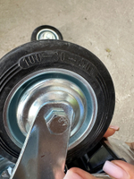 Колесо промышл. поворот. болт креплен.с тормоз (М12) 100мм (SCTB42)