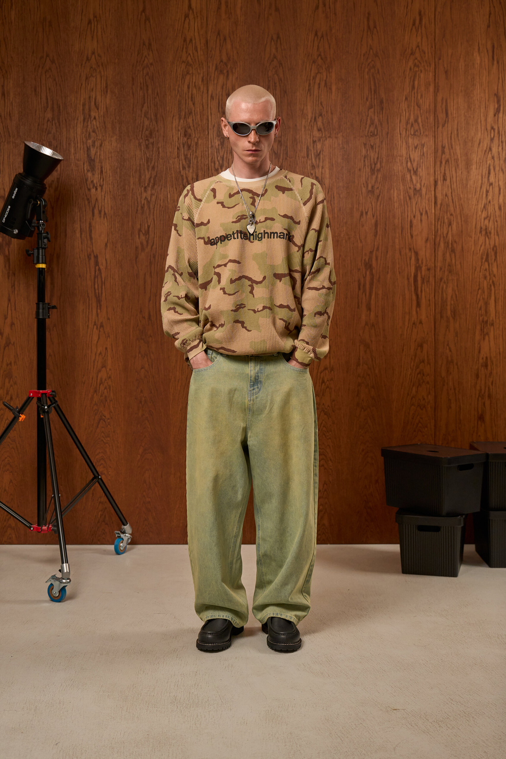 Лонгслив Appetite Waffle Longsleeve "Camo"