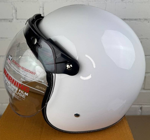 Шлем Royal Enfield BOBBER OF HUEMN ID FBR GI WHITE, L