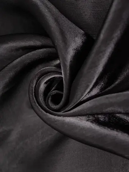 Ткань Органза "Кристалл" 70 г/м2, 100% пэ, ш. 150 см, черный