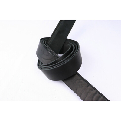 Ременная заготовка графит с финишной отделкой гладкая