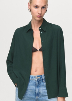 Рубашка из лиоцелла с потайными пуговицами