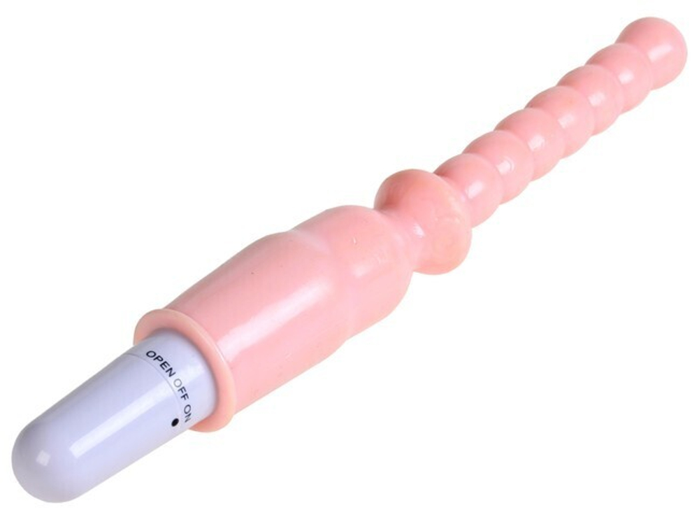 Супер гибкий анальный вибратор Eroticon Ass Paradise (телесный) (Цвет: телесный)