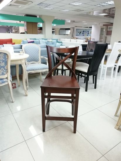 Стул полубарный Соло-ПБ (дуб/тон 900/жесткое сиденье)