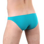 Сексуальные низкие трусы-слипы из хлопкового полотна (Размер: XL) (Цвет: синий)