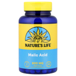 Nature's Life, Яблочная кислота, 800 мг, 100 вегетарианских капсул