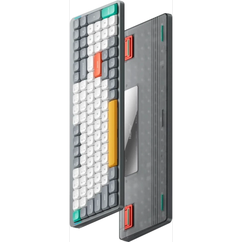 Беспроводная механическая клавиатура QMK Nuphy AIR96v2 Lunar Gray, RGB, Hot Swap, Red Switch (AIR96v2-LG-1)