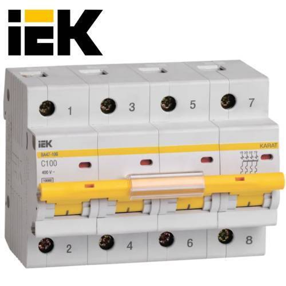 Автоматический выключатель IEK 4-Р 100А