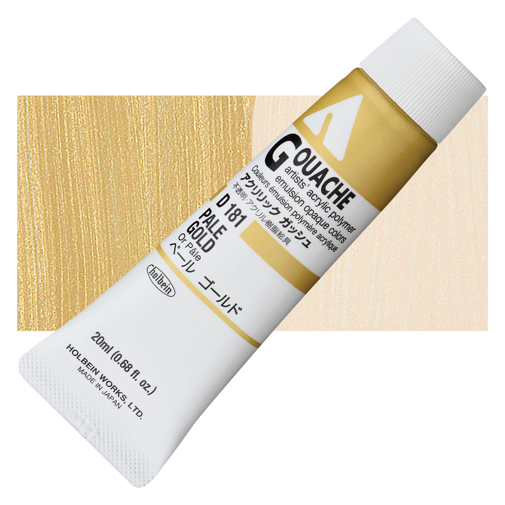 Holbein Acrylic Gouache 20 мл. 181 [C] Pale Gold