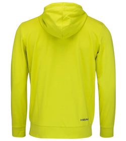Мужская теннисная кофта Head Club Fynn Hoodie FZ M - yellow