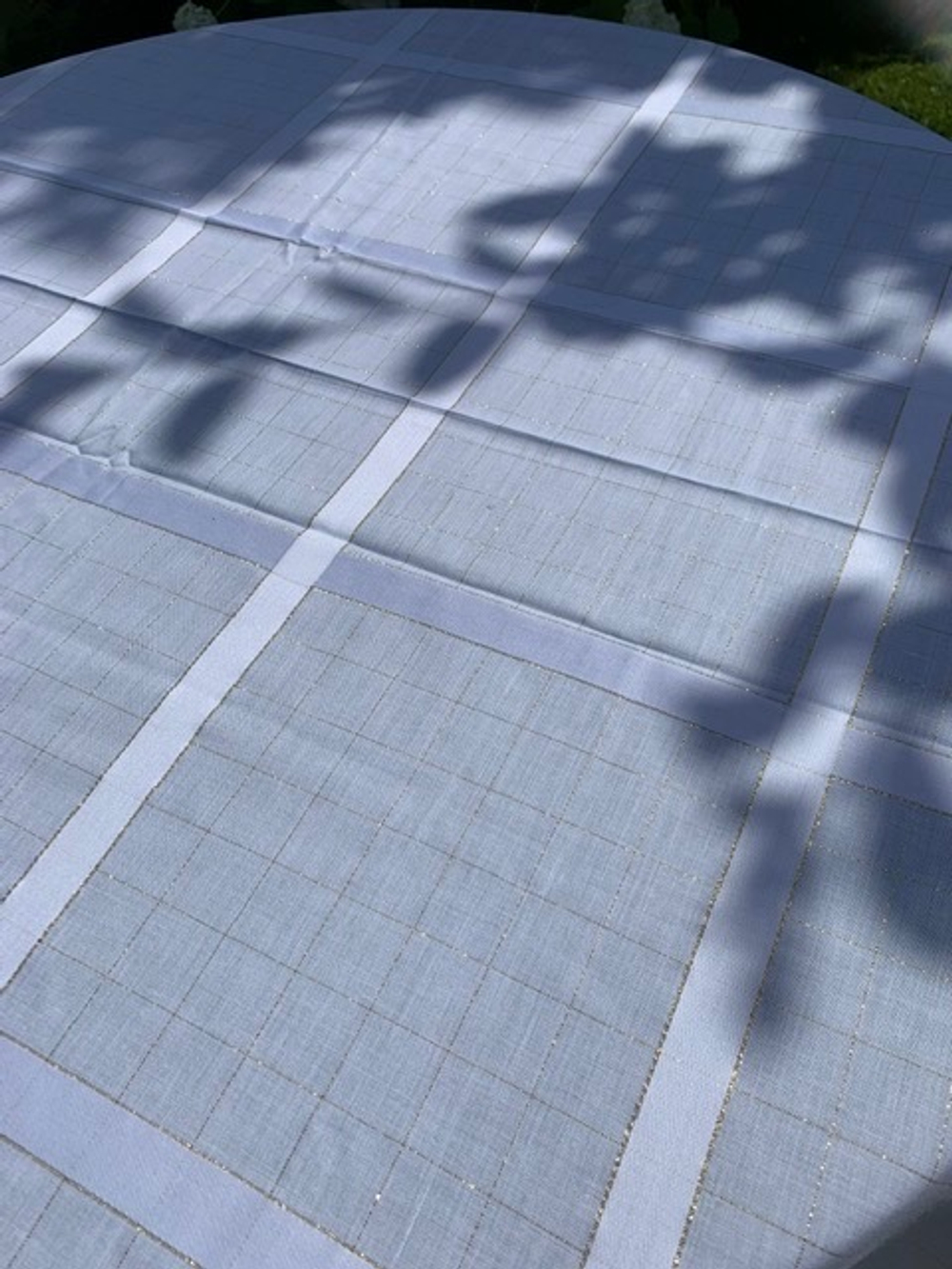 Скатерть 180x270 и 12 салфеток Palombella Rio Lurex белые