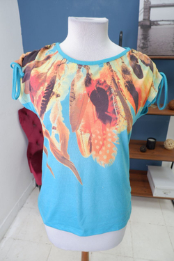 Футболка Yessica яркая 46 размер