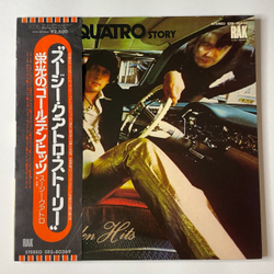 Винтажная виниловая пластинка LP The Suzi Quatro Story Golden Hits (Japan 1975) (Obi) (Poster) Daytona Demon