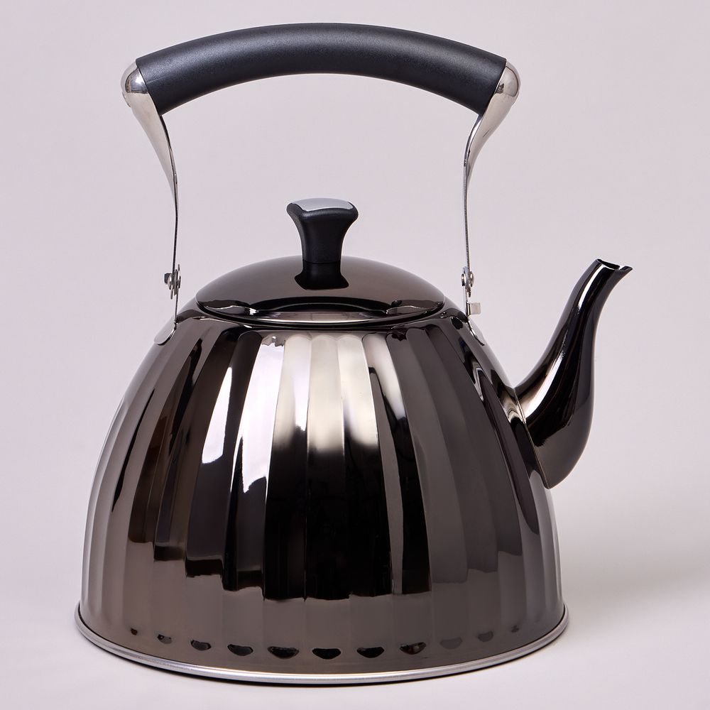 ЧАЙНИК AGNESS 3,0 Л СО СКЛАДЫВАЮЩЕЙСЯ РУЧКОЙ, СТАЛЬ 18/10, ИНДУКЦИОННОЕ КАПСУЛЬНОЕ ДНО