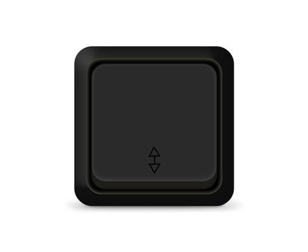 Переключатель проходной 1-кл. ОП Олимп 10А IP20 черн. Universal 2210