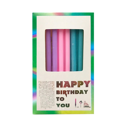 Свечи для торта цветные Акварель (10 шт./уп.)