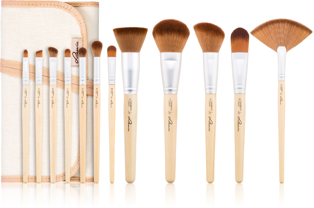 Luvia Cosmetics Bamboo Bamboo’s Root - Набор кистей с чехлом, 12 szt.
