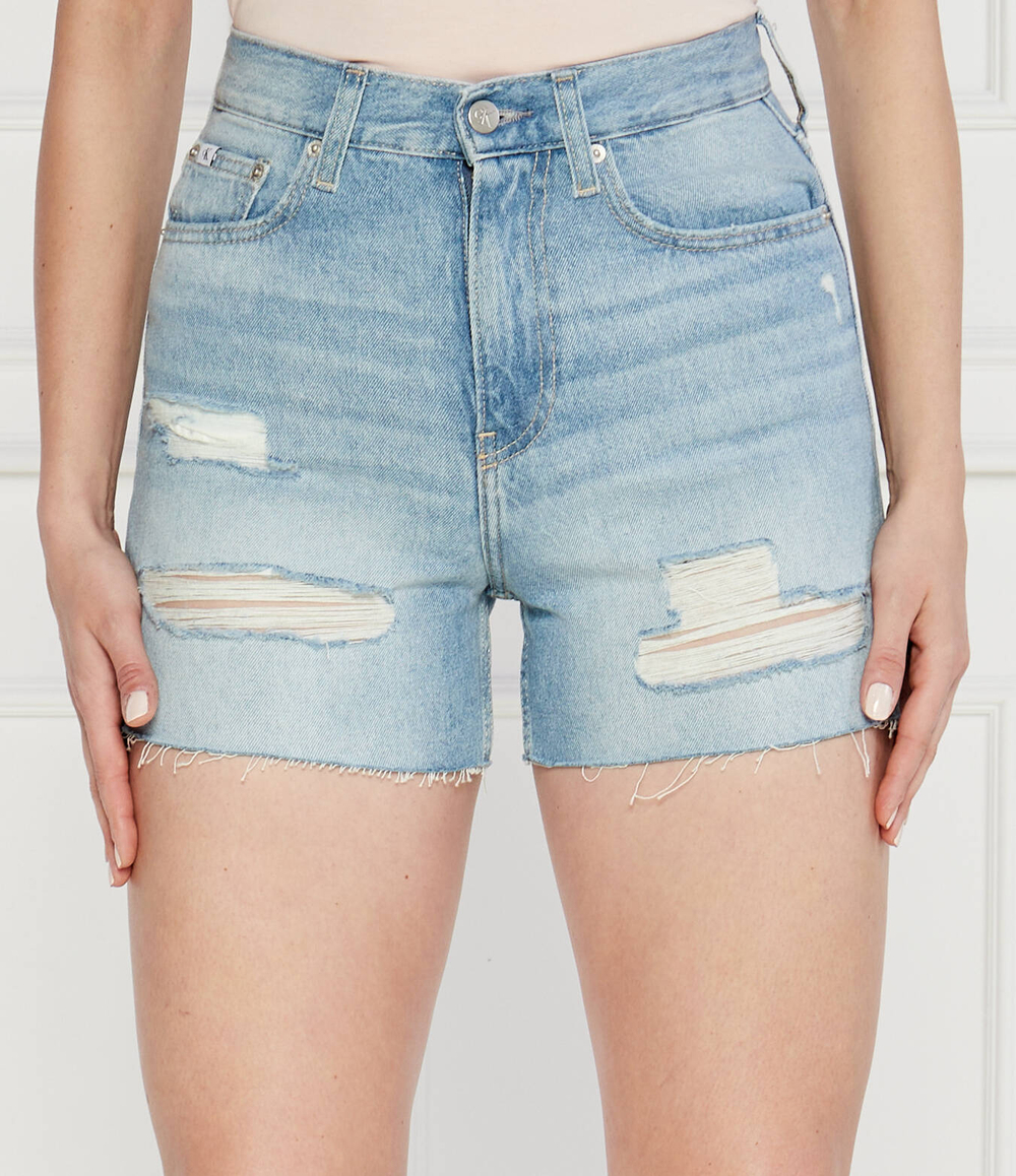 Джинсовые шорты CALVIN KLEIN JEANS - голубой(J20J222803)