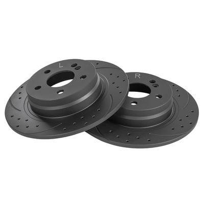 Диск тормозной задний перфорированный PRO-Line с покрытием (компл.2 шт) MB W204 1.6…3.0L+2.2CDI all 07 GANZ GIJ06188S