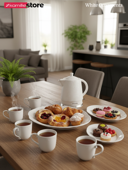 Набор кружек 350 мл. 6 штук "White Ornaments"