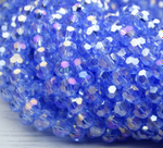 БШ017ДС6 Хрустальные бусины "32 грани", цвет: светло-голубой AB прозрачный, 6 мм, кол-во: 39-40 шт.