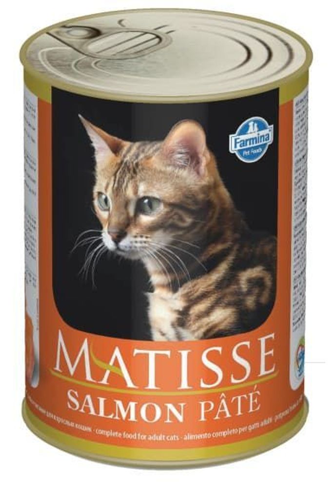 Корм влажный Matisse Pate Salmon, 400г паштет с лососем. д/взр. кошек