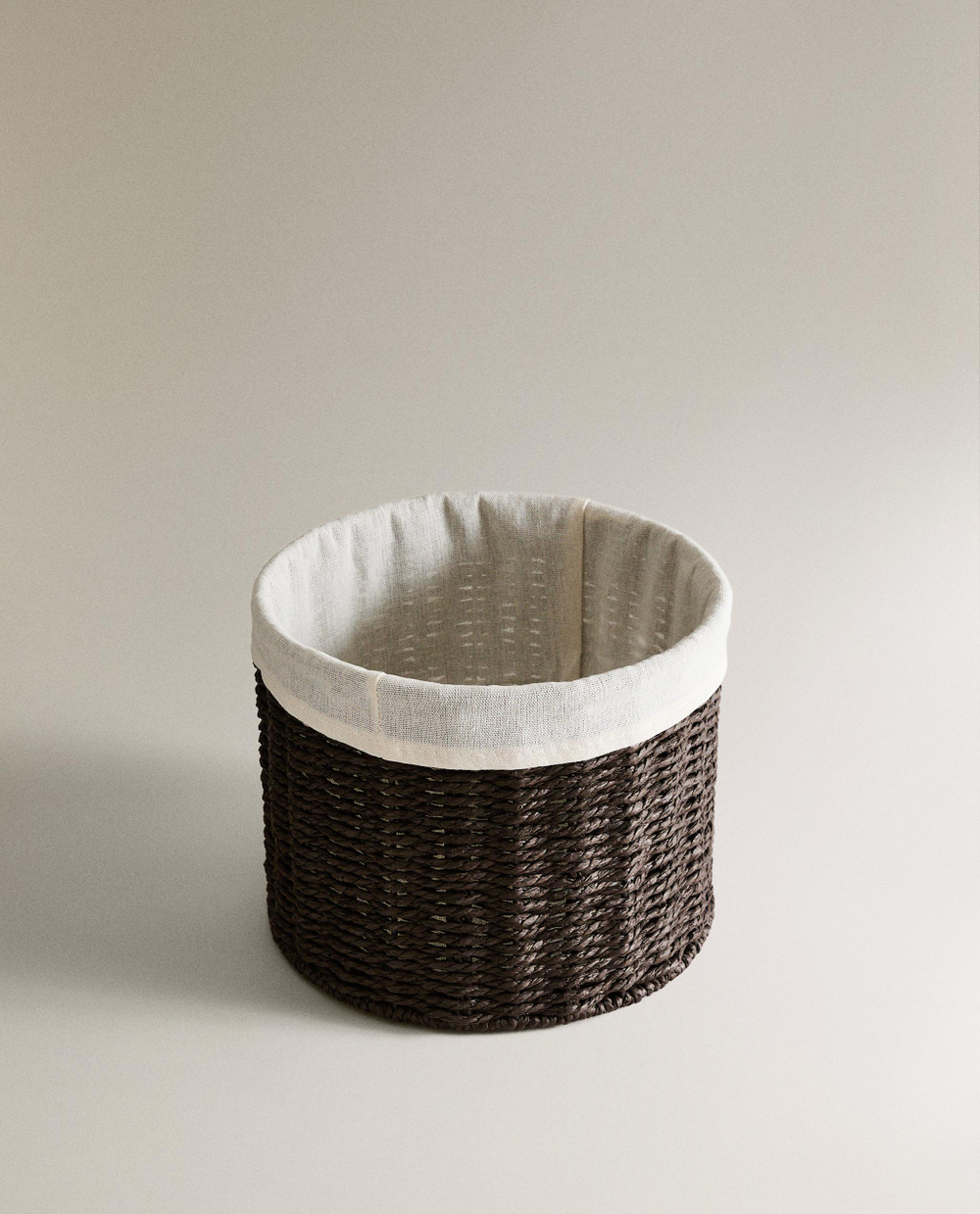 Zara Home Корзина из нержавеющей стали, цвет коричневый, 25 см