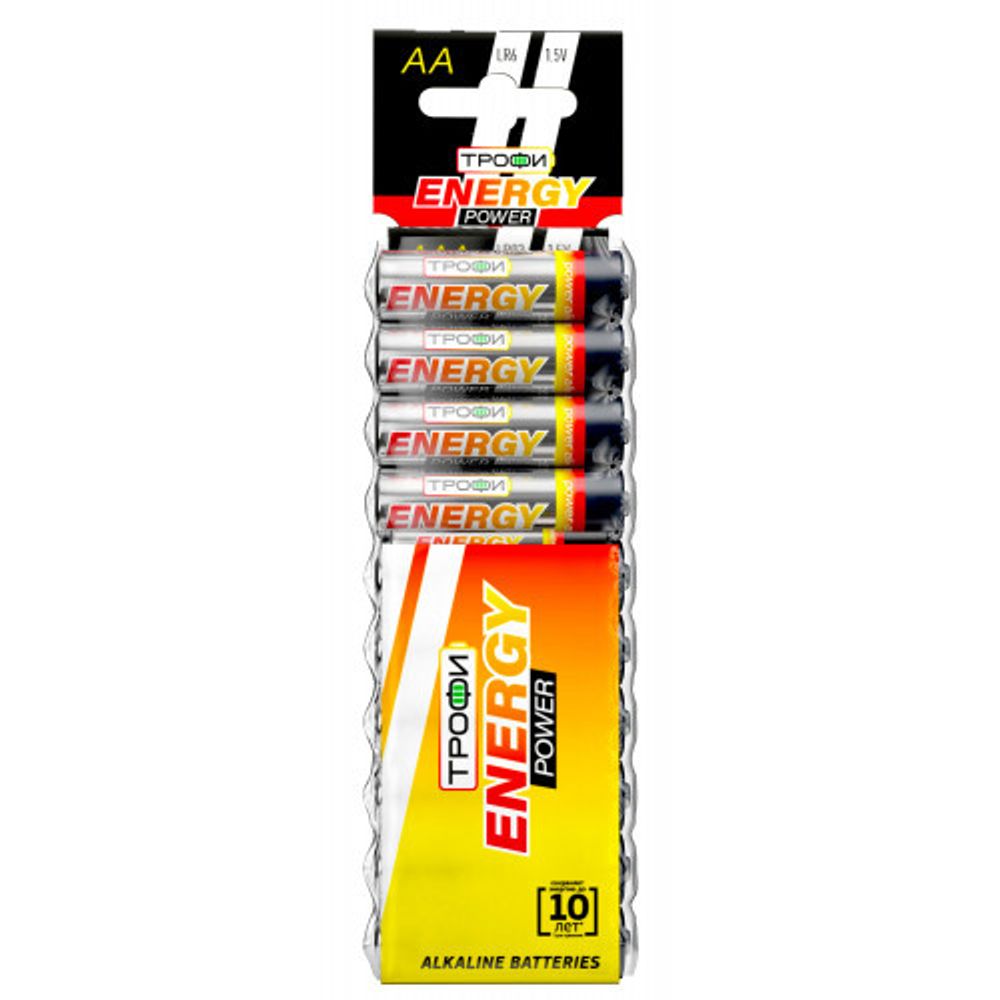 Батарейки Трофи LR6-10BL ENERGY POWER Alkaline