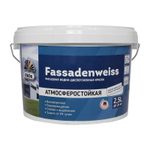 Краска фасадная Dufa Fassadenweiss белая атмосферостойкая 2,5 л