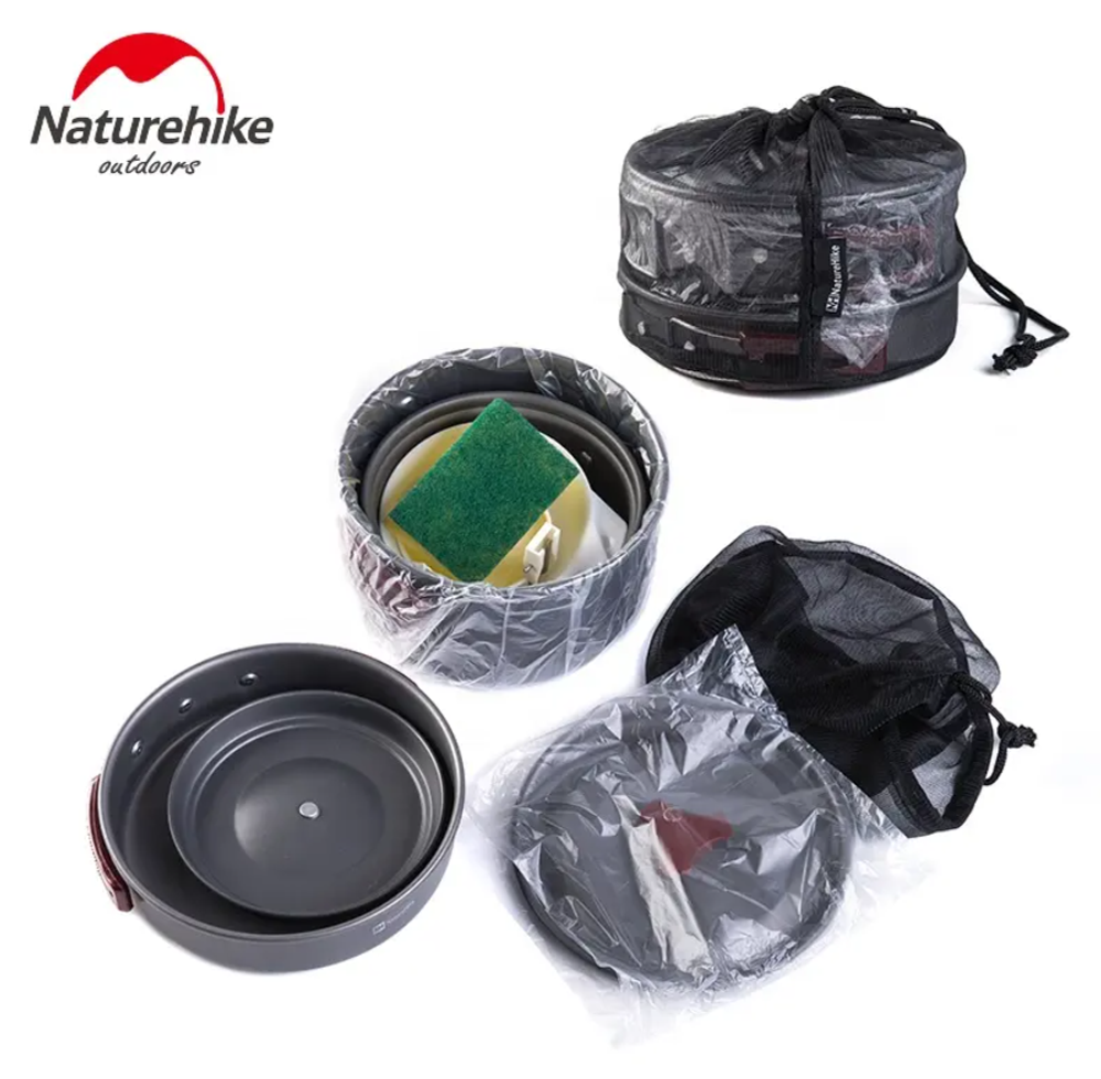 Набор посуды Naturehike туристический 3 в 1 (3 миски+половник), артикул NH15T203-G-CA Под заказ
