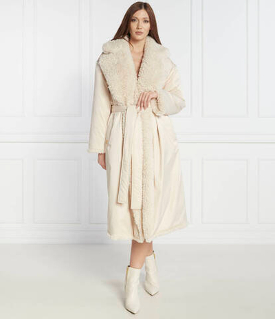 Двухстороннее пальто Elisabetta Franchi - экрю(PI61H36E2)