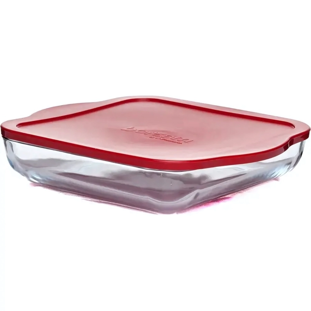 Посуда для СВЧ лоток квадратный с крышкой 280*280 мм