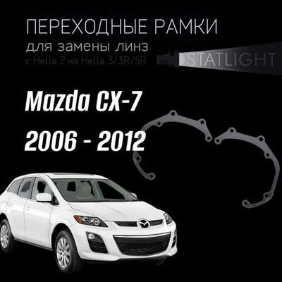 Переходные рамки для замены линз в фарах Mazda CX-7 2006 - 2012