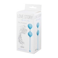 Голубые вагинальные шарики 3,4см Lola Games Love Story The Firebird Waterfall Breeze 3010-03Lola