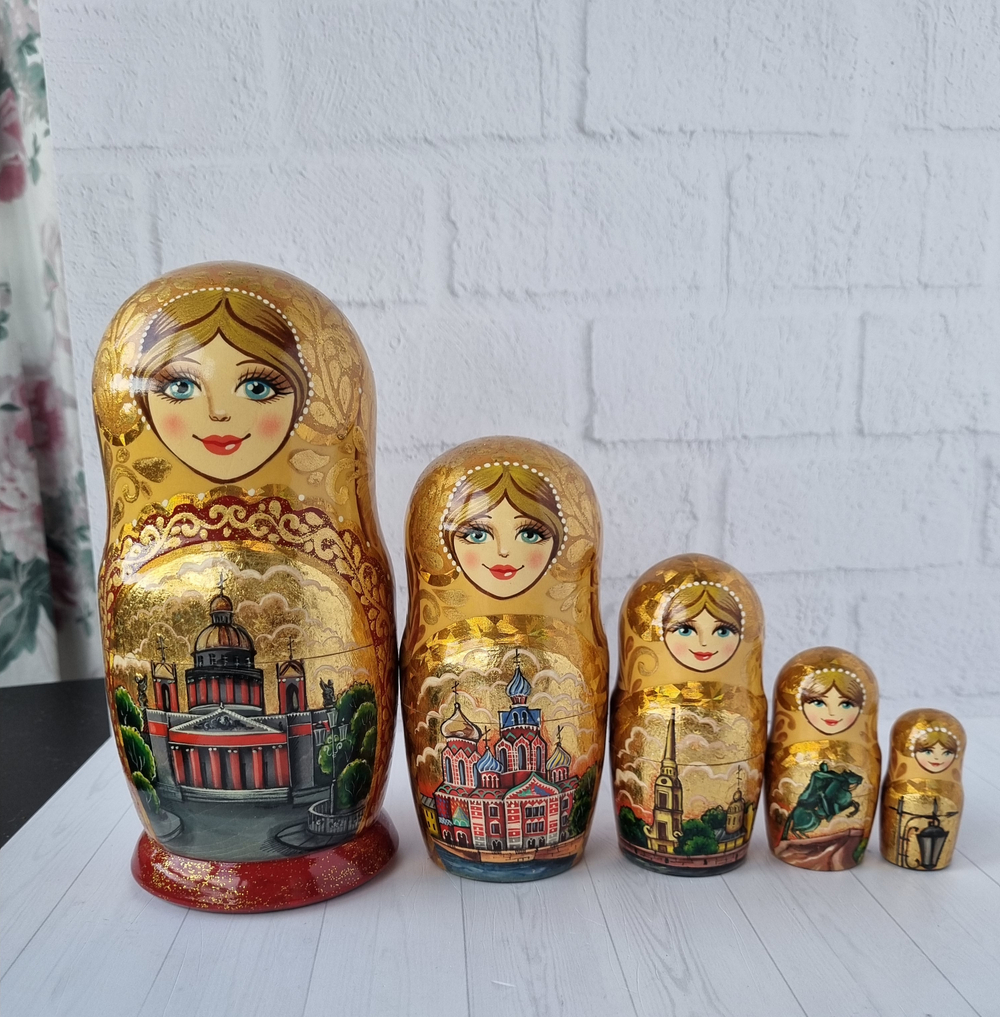 Матрёшка "Виды города" 5мест