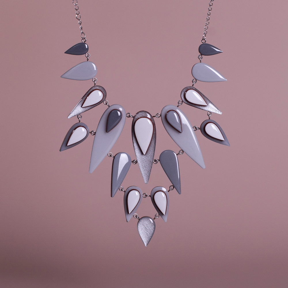 Колье Объёмное - Монохром