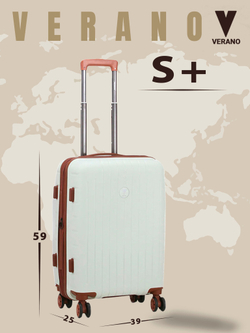 Чемодан мини "Verano" из полипропилена, съёмные колёса