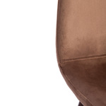 Стул BREEZE (mod. 4724) Велюр/металл , 44 х 53 х 87 см, Brown (коричневый) HLR11 / орех