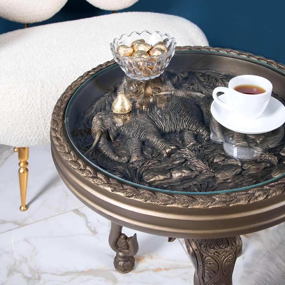 Стол Слон 2 Бронза